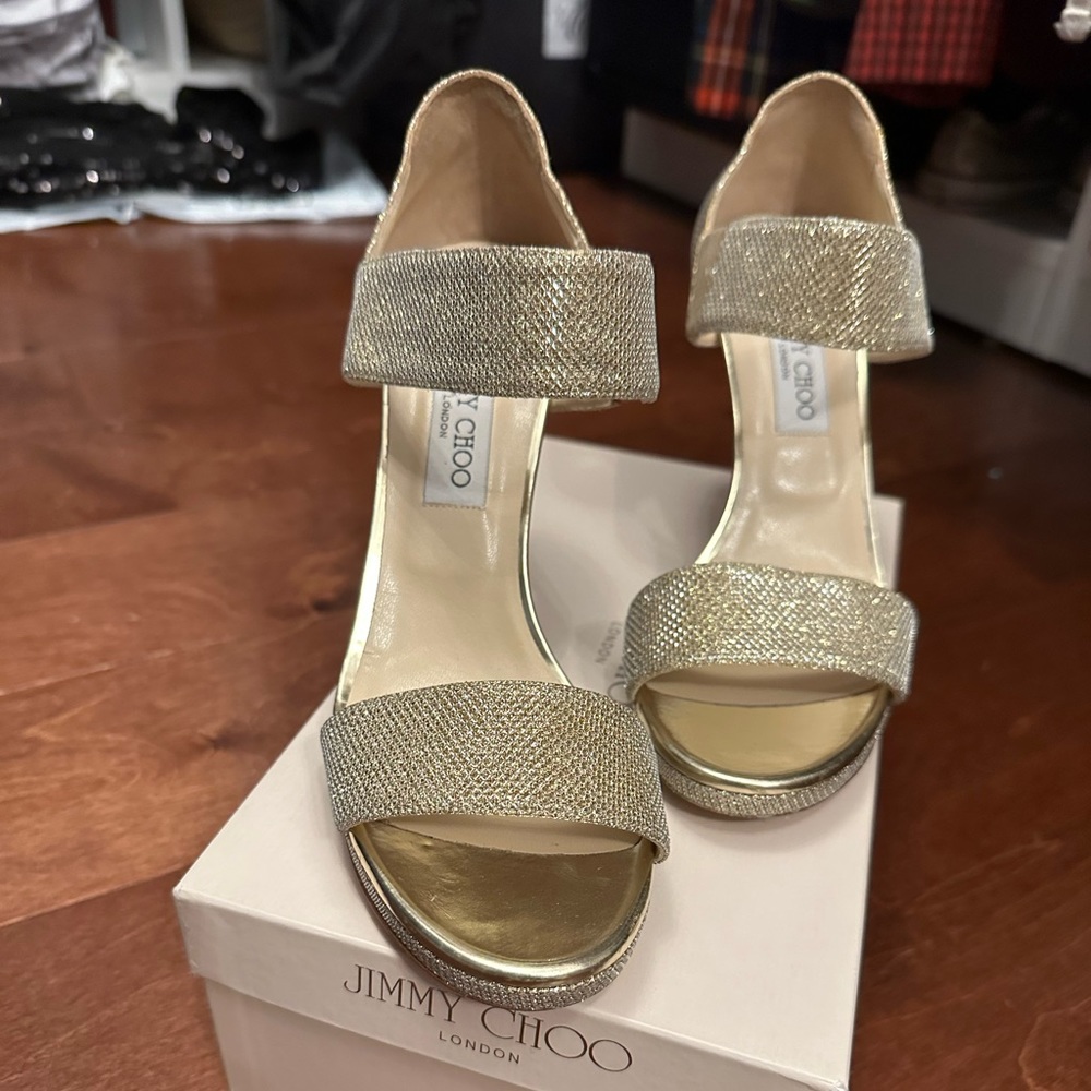 Jimmy Choo Gold Heels